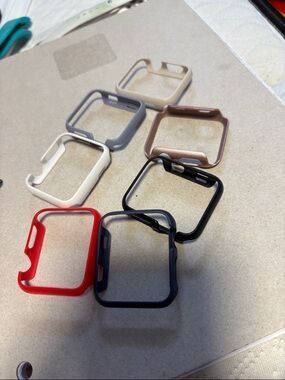 Protective Silicone Apple Watch Case Cover for Smartwatches - Multiple Colors